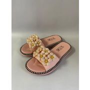 Шлепки для девочек розовые 32 размера 19,5см