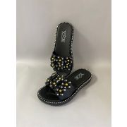 Шлепки черные для девочек