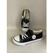 Кеды черные Convers на липучке